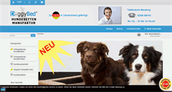 Desktop Screenshot of doggybed.de
